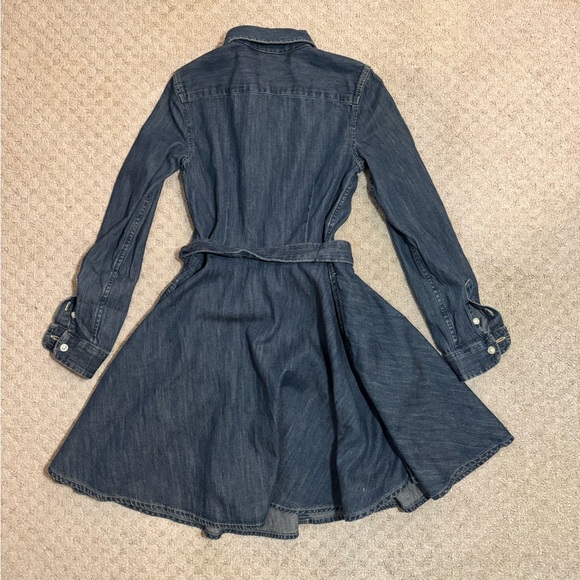 Polo Ralph Lauren Girls Denim Belted Dress Size 8 - Like New/Excellent - Picture 4 of 5